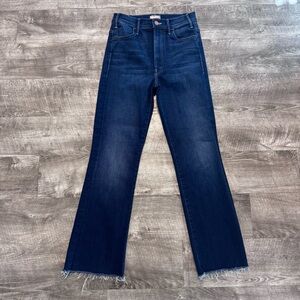 Mother The Hustle Ankle Fray Home Movies Stretch Boot Cut Jeans Womens Sz. 26